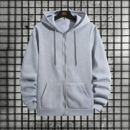 2026 New Arrival Men's Zipper Hoodie Sweatpants 2 Piece Set High Quality Hooded Long Sleeve Sweatshirt Autumn Winter Tracksuit