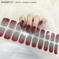 20/22Tips UV Semi cured Gel Nail Stickers Waterproof Long Lasting Full Gel Nail Wraps Press On Nail Decal DIY Manicure