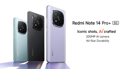 Global Version Xiaomi Redmi Note 14 Pro Plus 5G Snapdragon® 7s Gen 3 NFC 6.67” AMOLED 120Hz 5110mAh 120W Fast Charging 200MP