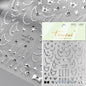 1PC 5D Korean Bronzing Nail Stickers Japanese Gold Silver Star Moon Luxury DIY Nail Art Decoration Decals Manicure Accessories