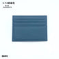 Custom Company Logo Cowhide Card Holder Woman Man Fashion Slim Mini Card Bag Genuine Leather Engrave Name Luxury Casual Purse