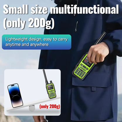 Baofeng UV-5R Mini Walkie Talkie Bluetooth Programming APP Long Range 999 Channels Radio With Protective Case Tactical Antenna