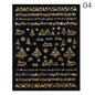 1PCS New Christmas Decorations 2023 New Year Nail Stickers Press on Nails Laser Snowflake Christmas Tree 3D Nail Decal