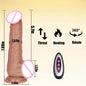 Telescopic Female Vibrator Dildo with Remote APP Control Heating Realistic Large Penis Massager Masturbator Sex Toy for Women