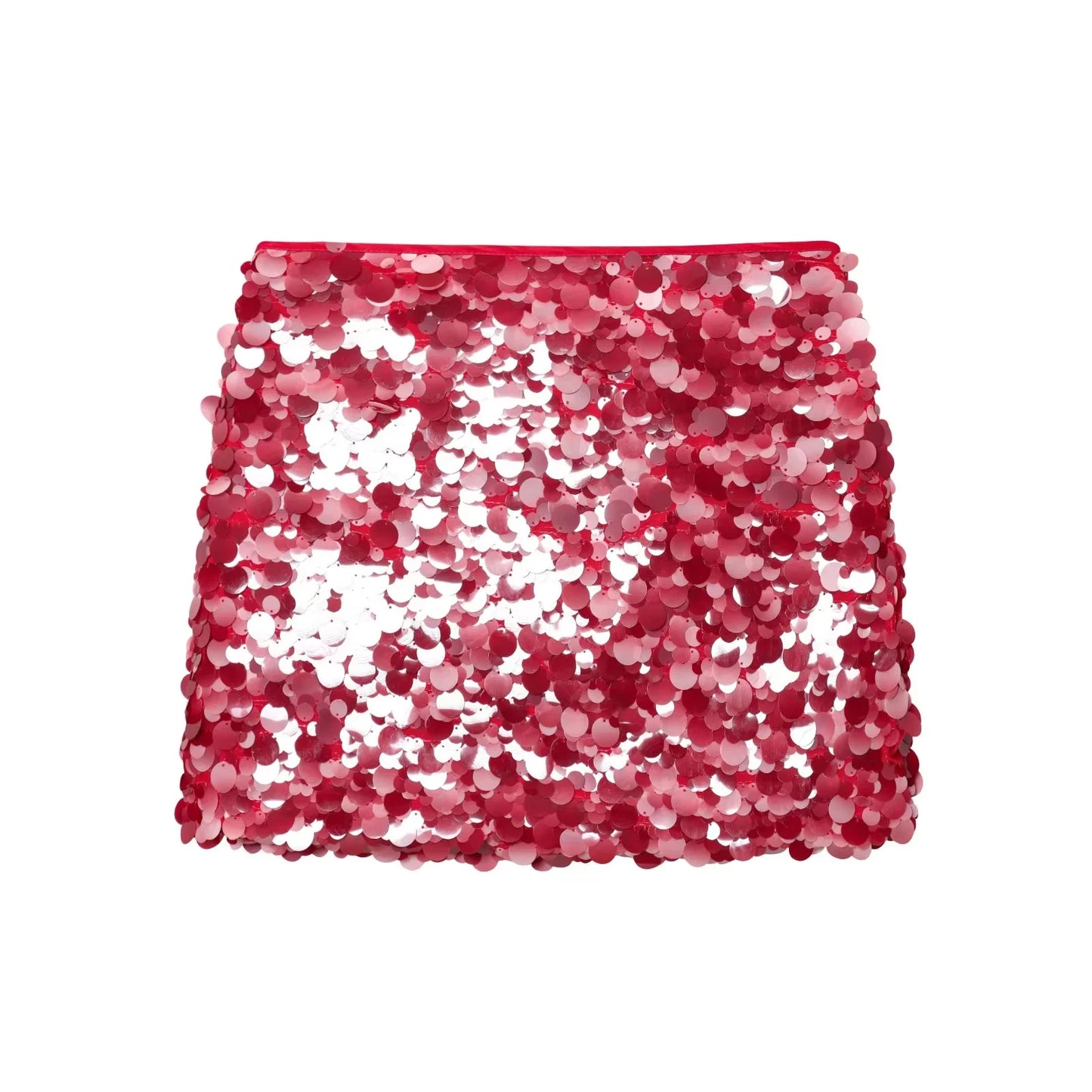Summer New Women's Design  ort  Skirt with Inner  Bead Decoration Casual Sle Polyester Fiber Knitted A-Line...