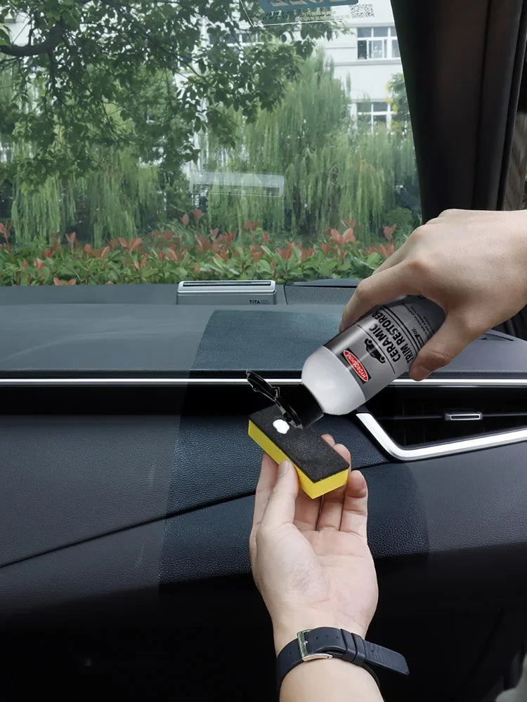 Hydroshine Ceramic Trim Restorer Car Plastic Leather Rubber Restorer Auto Polish And Repair Coating Renovator Refurbish Agent