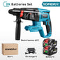 YOFIDRA 26MM Brushless Electric Hammer Drill Multifunctional Rotary Cordless Rechargeable Power Tools For Makita Battery Pin