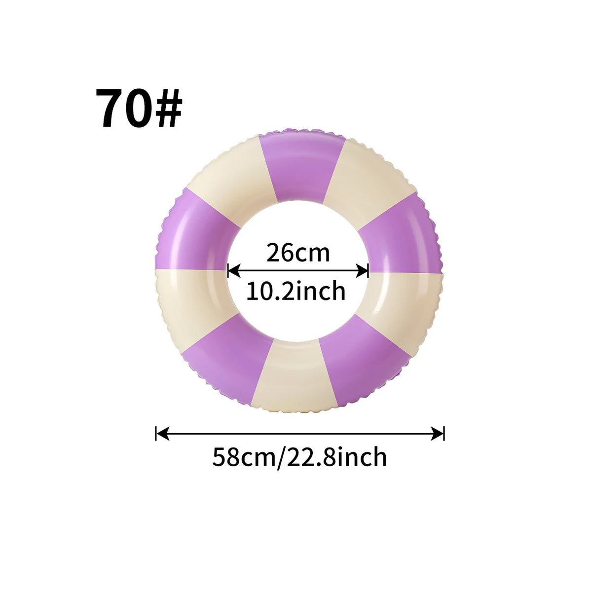 1PC Ins Style Macaron Inflatable Swimming Ring Adult Thickened Pool Float Summer Pool Party Water Toy