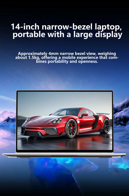 LENO Ultra Slim 14.1" Laptop  Intel Core i7 8650U 32GB 2TB Windows 11 Pro Gaming Computer PC Gamer office Notebook 1920*1080 HD