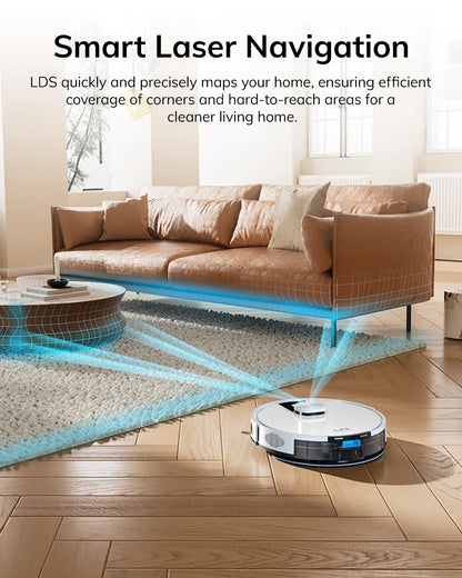 ILIFE A12 Pro Robot Vacuum and Mop Combo, LIDAR Navigation, Self Collection Dust, 3000Pa Suction, App/Remote Control