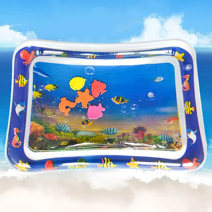 Infinno Inflatable Tummy Time Mat Premium Baby Play Mat Inflatable Water Cushion Interactive Baby Toys for Sensory Development