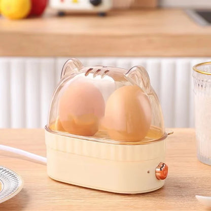 DMWD 120W Electric Egg Boiler Poacher Automatic Power Off Mini Breakfast Machine Egg Cookers 2 Eggs Portable Food Steamer 220V