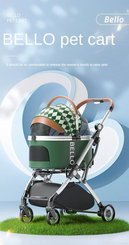 Pet strollers Aluminum tube trolley pet bag separate cat dog car car travel tourist car foldable stroller dog puppy stroller