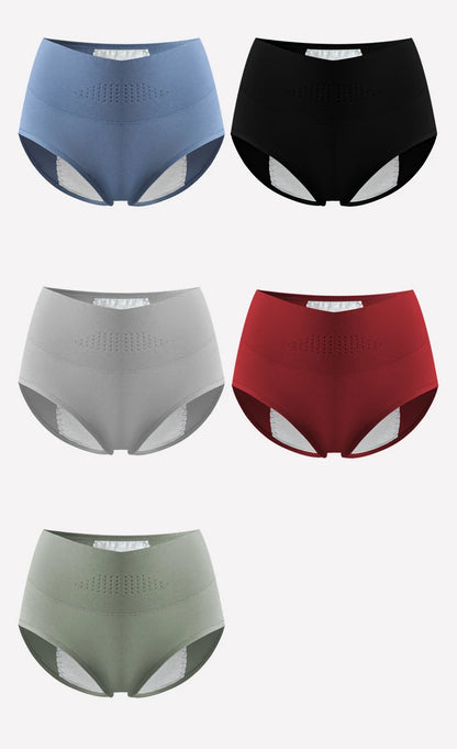 High Waist Menstrual Women's Panties Widen Period Pants Leak Proof Physiological Underwear Cotton Plus Size L-4XL Female Briefs