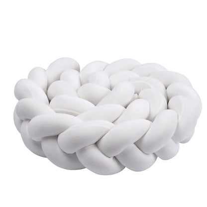 1-4M Baby Bumper Bed Braid Knot Pillow Cushion Bumper for Infant Crib Protector Cot Bumper Room Decor Crib Bedding Braid Set