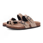 Shevalues New Fashion Cork Sandals Women Classic Cork Suede Footbed Slippers Female Summer Beach Sandals With Adjustable Buckle
