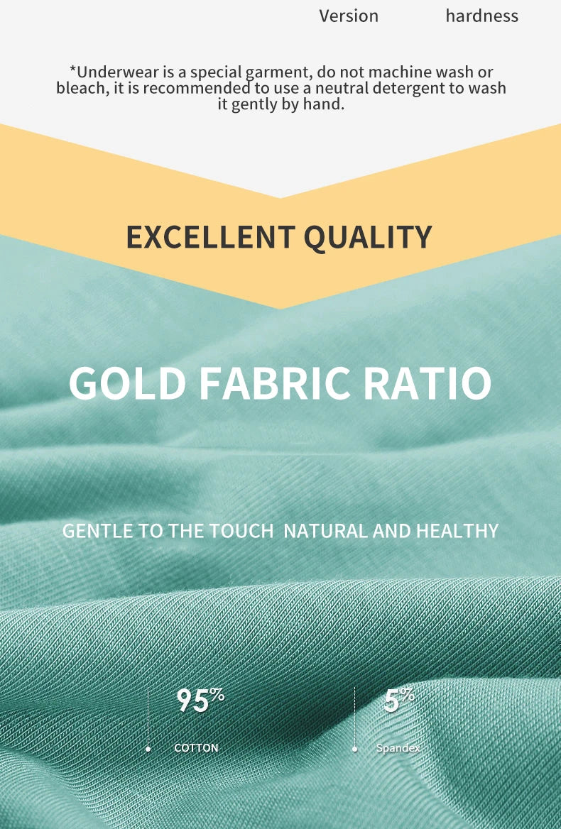 MiiOW 3Pcs Cotton Mens Panties Men's Underwear Breathable Man Boxershorts Graphene Antibacterial Men Underpants Men Boxer Trunks