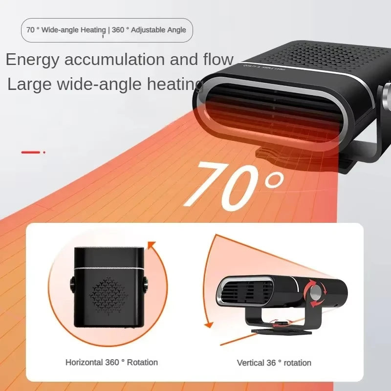 4 in 1 Car Heater Fan 12V/24V 150W Car Heater Electric Cooling Heating Auto Windshield Defroster Defogging Demister Webasto