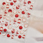 Juicy Red Jelly Tomato Nail Art Sticker Cute Bowknot Glitter Star Kawaii 5D Fruit Self Adhesive Nail Art Decals for Summer DIY