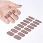 1Sheet Cured Gel Nail Strips Sticker Long-Lasting Nail Polish Strips Wraps Full Cover Gel Nail Art Stickers UV/LED Lamp Required