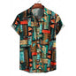 New Hawaii Spring/Summer Fashion Leisure Street Walk Tourist Beach Printed Full Open Short Sleeve Button Shirt