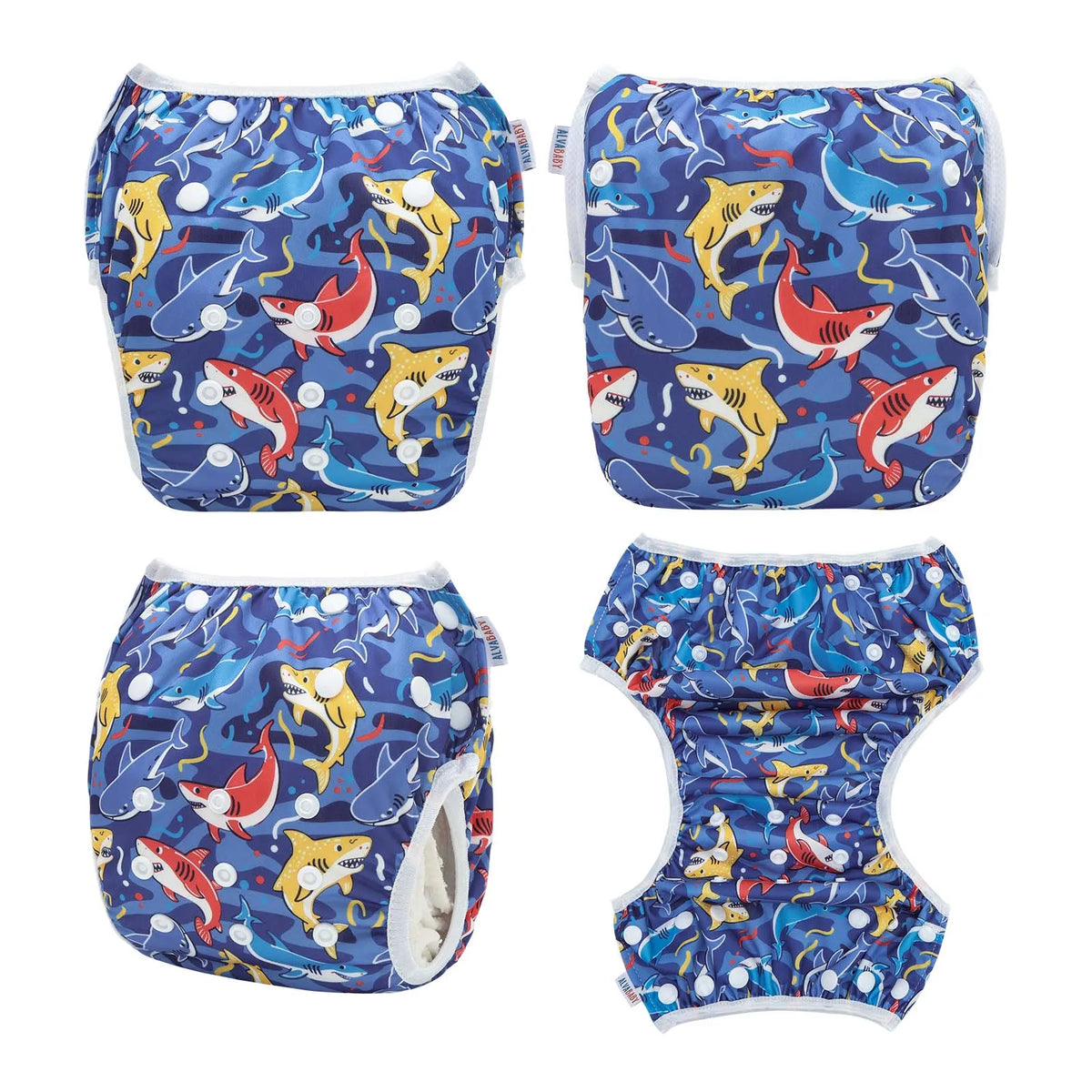 U PICK ALVABABY Swim Diaper Adjustable Swim Nappy for Swimming Lessons Fashion Design Swimming Nappy for Baby Under 8 Months