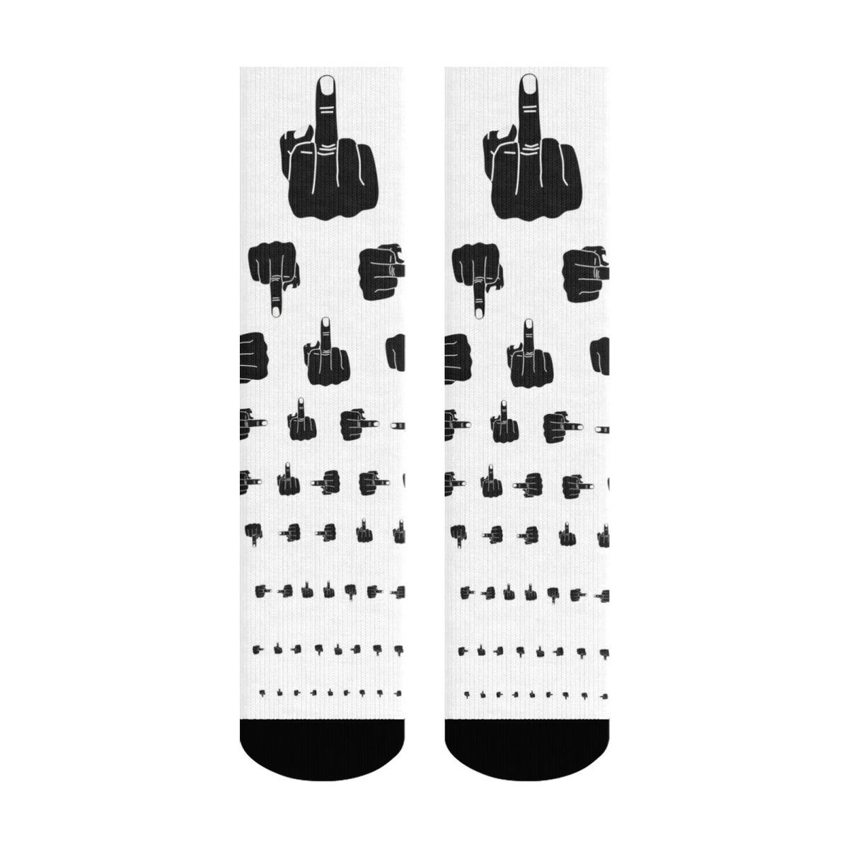 Funny Finger Art Men's Socks Novelty Street Harajuku Hip Hop Style Compression Socks Casual Fashion Crazy Party Happy Socks Gift