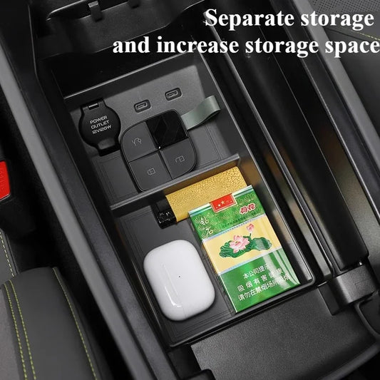 For Lynk&Co 08 Central Control Storage Box Handrail Box Storage Box Special Storage Car Interior Decoration Accessories Tools