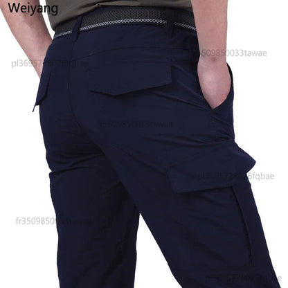 2026 Outdoor Waterproof Tactical Cargo Pants Men Breathable Summer Casual Army Military Long Trousers Male Quick Dry Cargo Pants