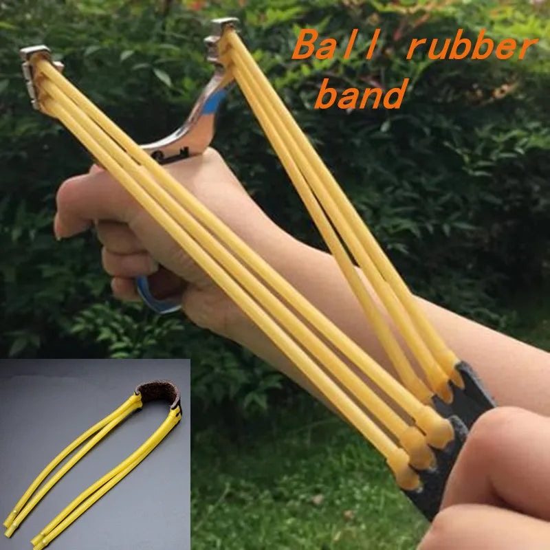 2pcs Slingshot Card Bead Rubber Band Slingshot Replaces Elastic Rubber Band, Round Rubber Band and Slingshot Accessories