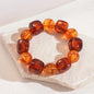Acrylic Irregular Square Round Beaded Bracelet Bangle for Women Imitation Stone Chain Bracelet Hand Accessories Couple Gifts K
