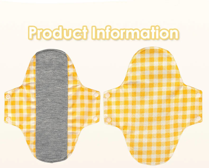 BIAI 5PCS Anti-slip Graphene Sanitary Pads With Wet Bag Reusable Care Pads Breathable Maternity Menstrual Pads For Women 20*23CM
