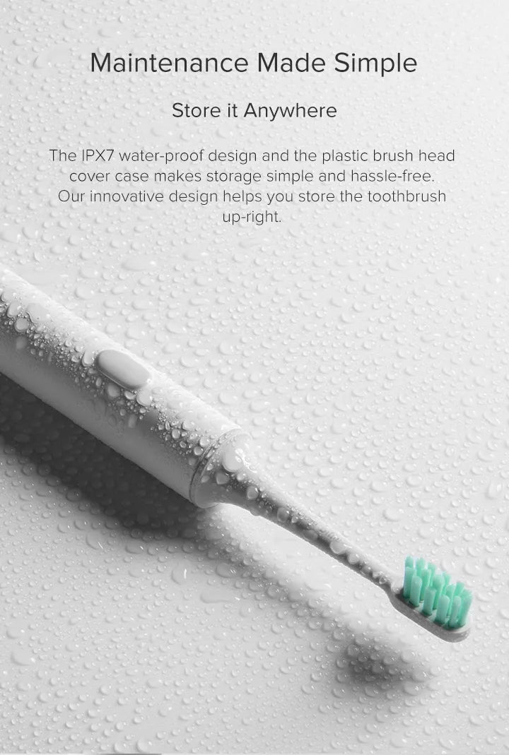 MIJIA T300 Electric Toothbrush  IPX7 Waterproof Smart Sonic Brush Ultrasonic Whitening Teeth Tooth Brush For Toothbrushes