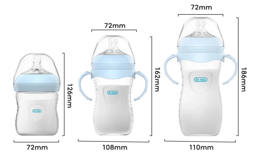 Baby PP Bottle 150/240/330ML Newborn Baby Bottle with Handle Milk Bottle Feeding Baby Bottles Newborn Feeding Supplies BPA-FREE