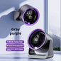 Desktop Fan Low-noise and Silent 100-speed Adjustable LED Display, Large-capacity Mini Desktop Wall-mounted Fan 1800mah
