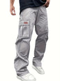 2026 Amazon Summer New Men's Work Pants European and American Independent Station Drawstring Multi Pocket Casual Pants