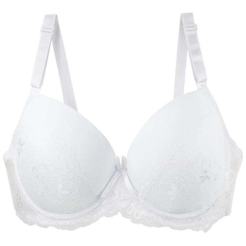 DaiNaFang Push Up Breathable Bras Bow 34/75 36/80 38/85 40/90 42/95 44/100 BCDE Cup Underwear For Women Plus Size Lingerie