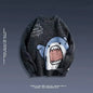 Autumn/Winter Japanese Cartoon Shark Round Neck Couple Sweater Men's Trendy Brand Loose-Fit Korean Knitted Top Hong Kong Style
