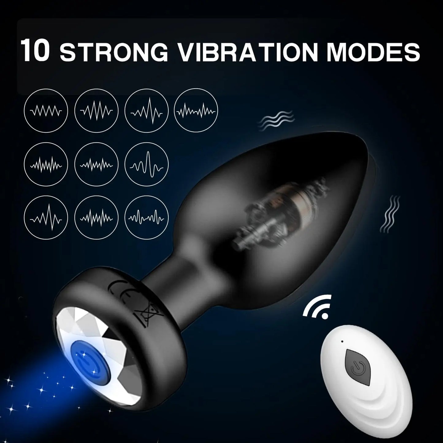 Anal Plug Vibrator 10 Speeds Butt Plug Prostate Vibrating Massager APP Remote Control Female Masturbator Sex Toys for Women Men