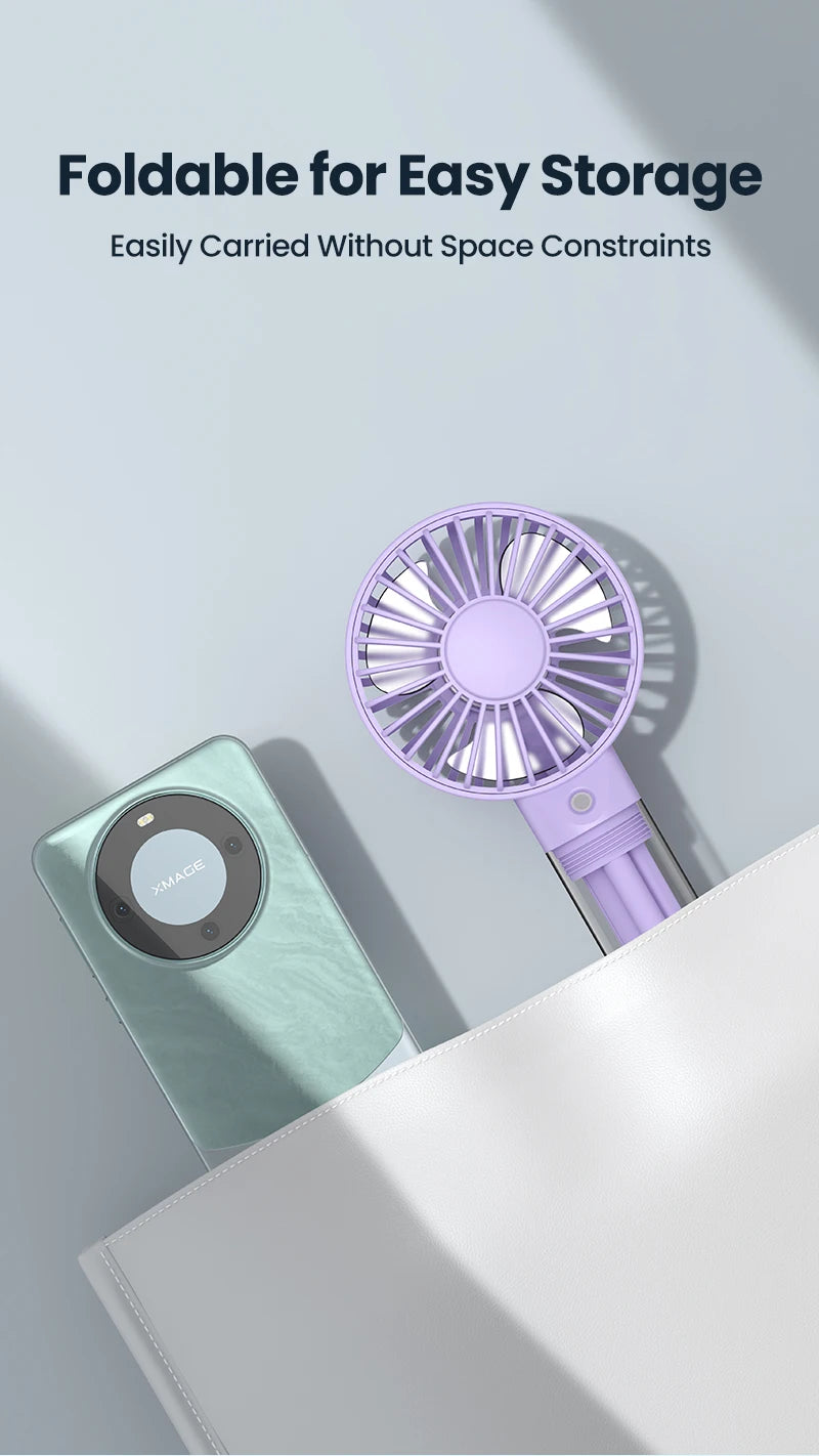 TOPK Mini Portable Fan with Water Mist,2000mAh Capacity& Humidifying Function for Summer Personal Electric Fan USB fans for Room