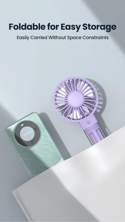 TOPK Mini Portable Fan with Water Mist,2000mAh Capacity& Humidifying Function for Summer Personal Electric Fan USB fans for Room