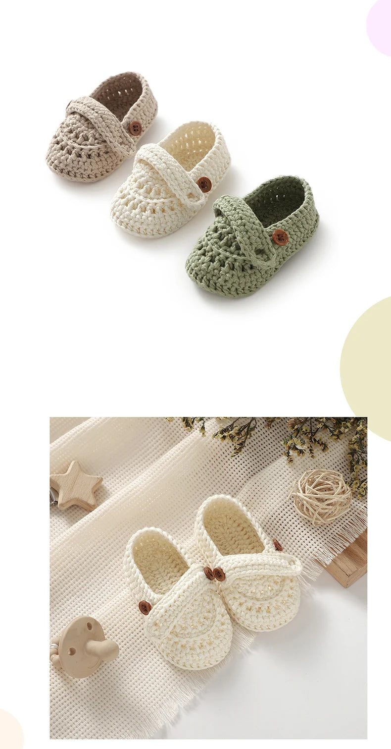 Baby Shoes Cotton Knit Newborn Girls Boy Footwear 0-18M Fashion Solid Shallow Infant Children Clothing Accessories Bedding Boots