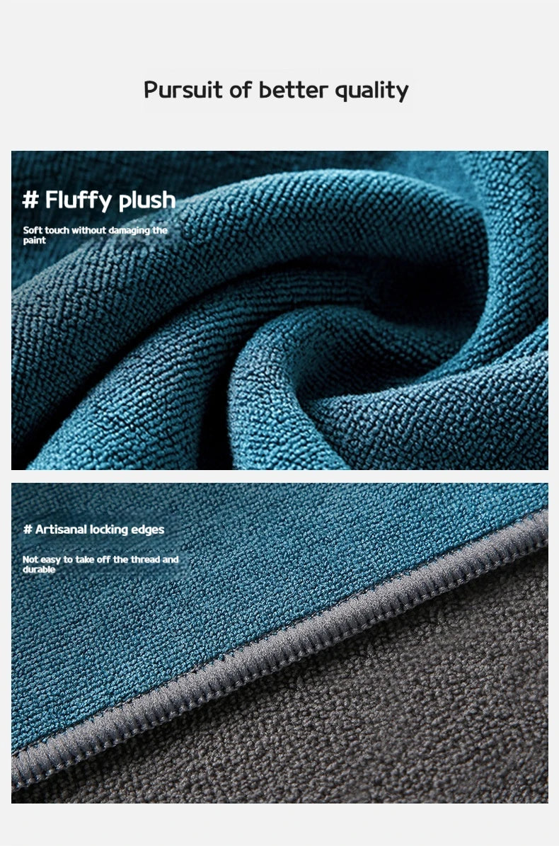 Microfiber Car Wash Towel 75X35cm Lint-Free Car Cleaning Towels Ultra-Soft Drying Cloth Car Detailing Washing Tools