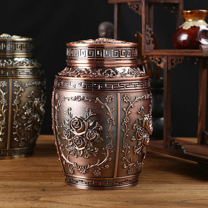Metal Cremation Urns for Human Ashes, Coffin Box, Pet Memorial, Keepsake Urns, Small Animal Urn, Funeral