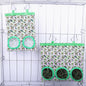 Rabbit Hay Bag 2/3 Holes Hanging Dry Grass Feeder for Guinea Pig Bunny Chinchillas Rats Small Animal Food Storage Bag