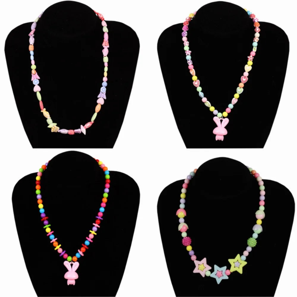 Arts Crafts DIY Handmade Beaded Kit DIY Handmade DIY Making Beads Kit Colorful Kawaii Kit for Make Bracelets Beads Girl Gift
