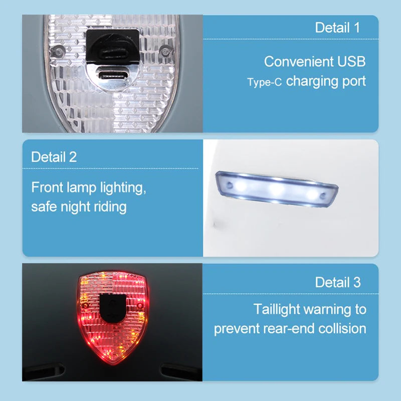 2023 Cycling Smart Tail Light Bike Adult Helmet Electric Bicycle MTB Road Scooter For Sport Urban Helmet Men Women USB charging