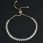 Luxury Dainty Tennis Bracelet for Women Silver Color Sparkling Cubic Zircon Stackable Chain Crystal Banquet Wedding Jewelry H085