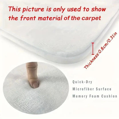 Vibrant Floral Bath Mat – Ultra-Soft, Quick-Dry & Non-Slip Rug for Bathroom, Kitchen & Entryway, Ideal Housewarming Gift