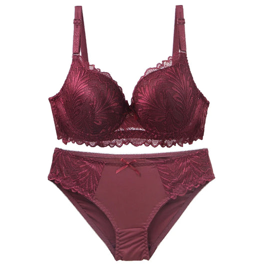 DaiNaFang Push Up Bras Set For Women Breathable Lift 34/75 36/80 38/85 40/90 42/95 BC Cup Underwear Bow Lingerie